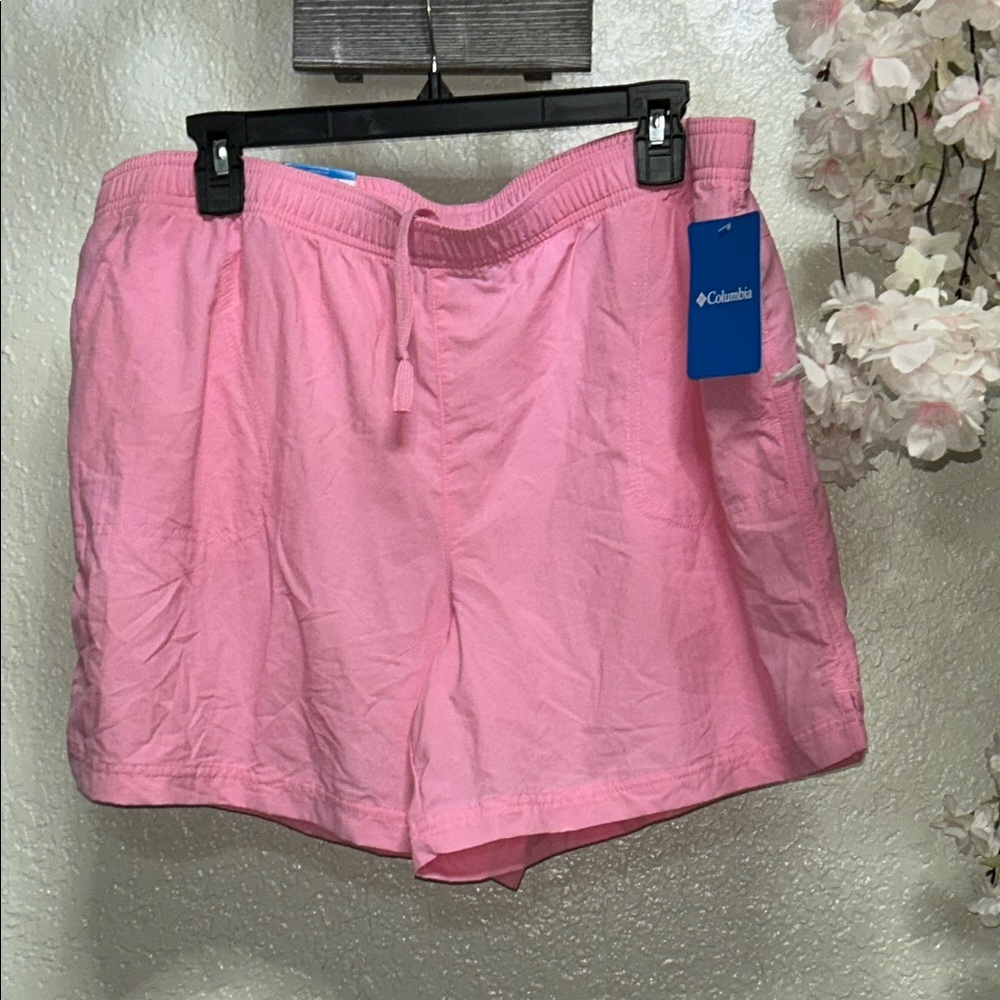 Columbia Pink Athletic Shorts Lightweight Design